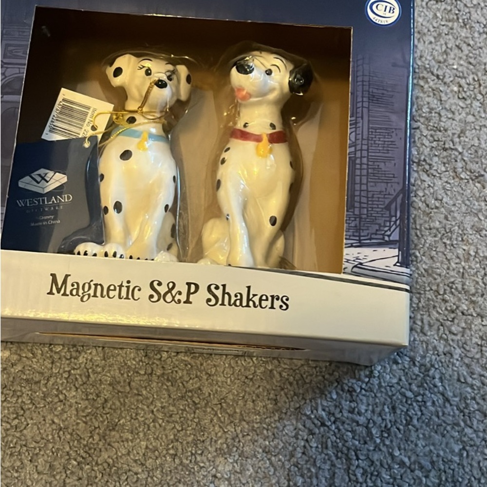 101 Dalmatian Magnetic Salt and Pepper Shakers